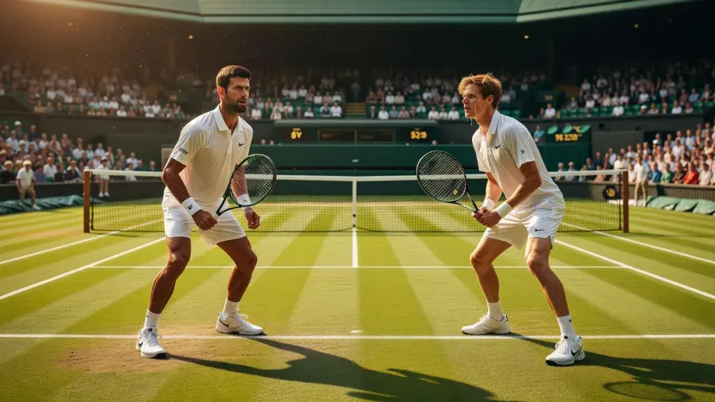 Sinner e Djokovic disputam semifinal de Wimbledon com ares de grande final