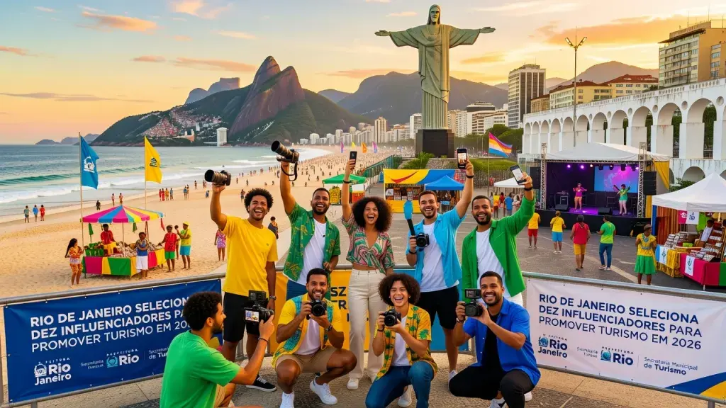 Rio de Janeiro Seleciona Dez Influenciadores para Promover Turismo em 2026